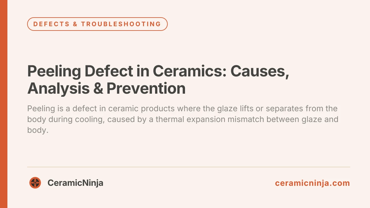 Peeling Defect in Ceramics: Causes, Analysis & Prevention